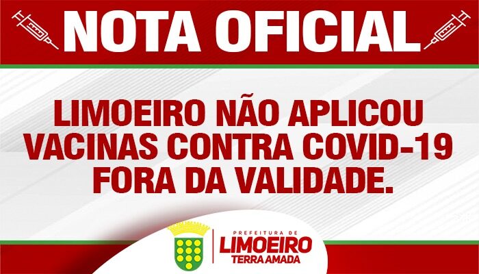 Secretaria de Saúde informa que todas vacinas aplicadas nos limoeirenses estavam no prazo de validade