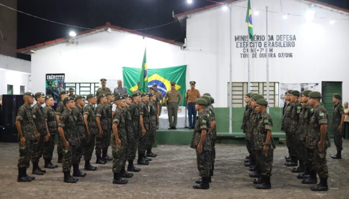 Tiro de Guerra 07-016 de Limoeiro realiza Formatura de Licenciamento da Turma Única 2022