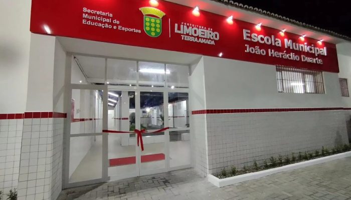 Prefeitura de Limoeiro reinaugura Escola Municipal João Heráclio Duarte