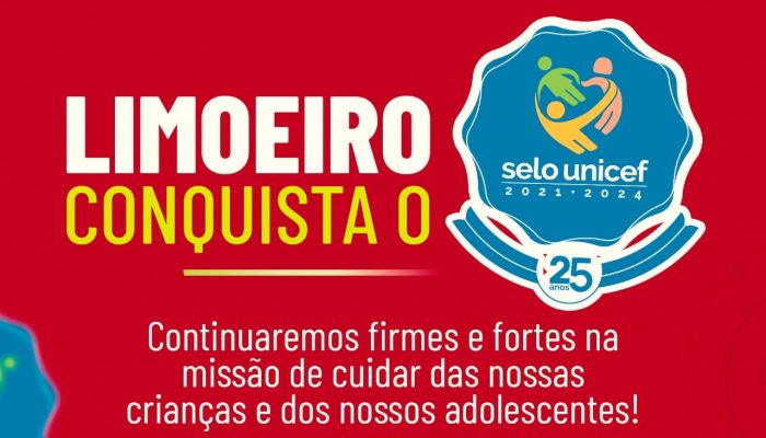 Limoeiro reconquista Selo UNICEF